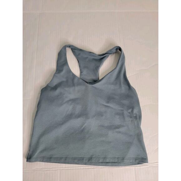 Vuori Tops - VUORI Halo Performance Crop Top 2.0 Size M/L Blue Gray